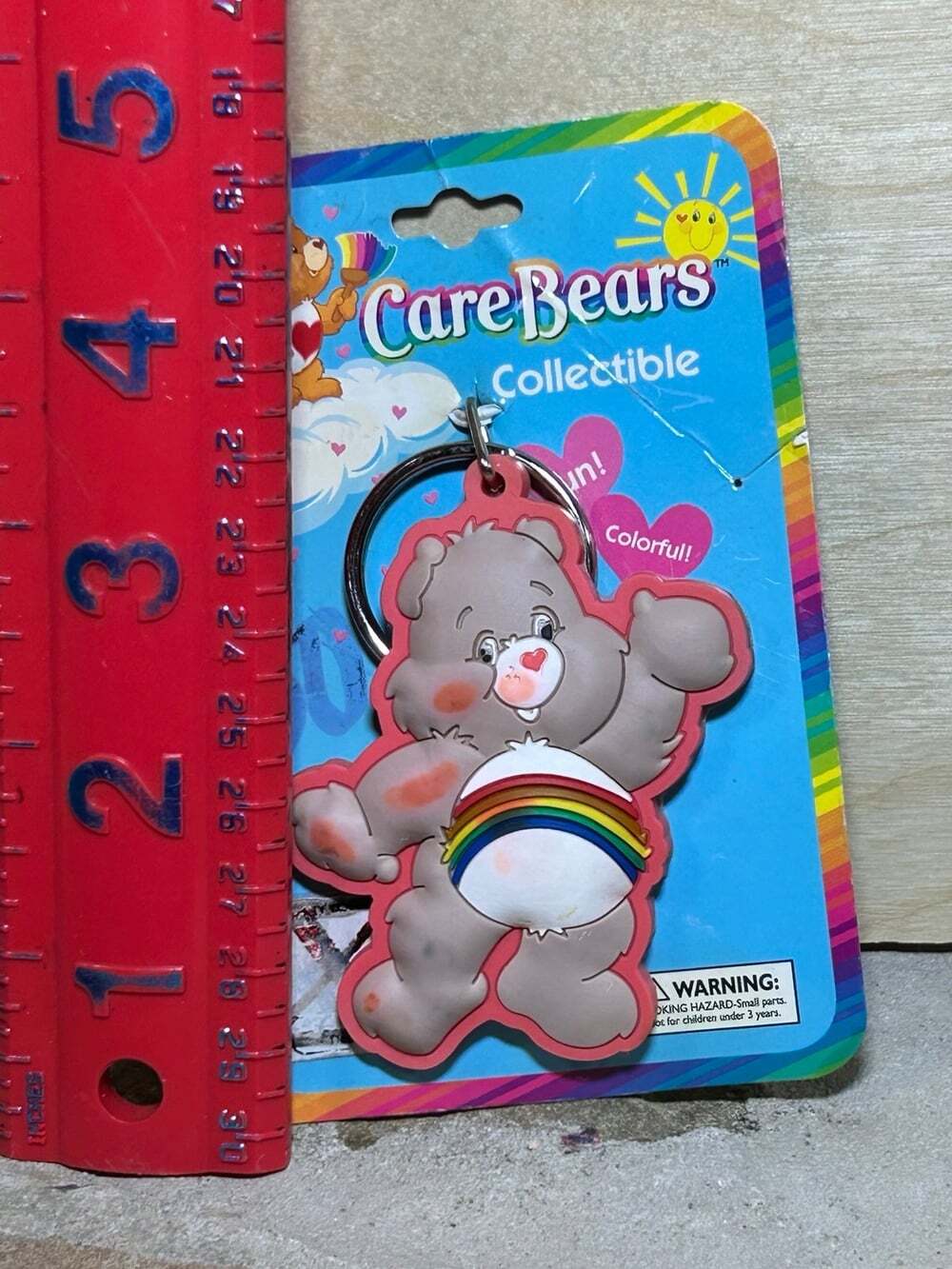 Care Bear Rainbow Cheer Bear ? Key chain 2003